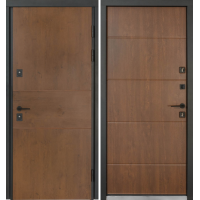TERMO HOUSE 703/191 metāla durvis Ozols bronza/Rieksts dabīgs 
