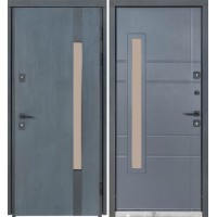 Metāla durvis TERMO HOUSE 705/431 Tumšs antracīts/Antracīts pelēks