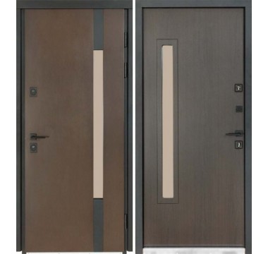 Metāla durvis TERMO HOUSE 705/428 Venge tumšs/Venge tumšs