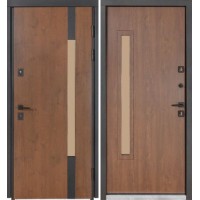 Metāla durvis TERMO HOUSE 705/428 Ozols bronza/Rieksts dabīgs