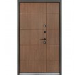 Metāla durvis TERMO HOUSE 703/191 (1200mm) Ozols bronza/Rieksts dabīgs