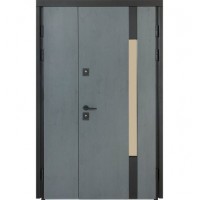 Metāla durvis TERMO HOUSE 705/428 Antracīts/Polārais ozols