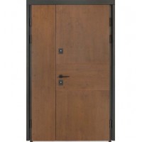Metāla durvis TERMO HOUSE 703/191 (1200mm) Ozols bronza/Rieksts dabīgs