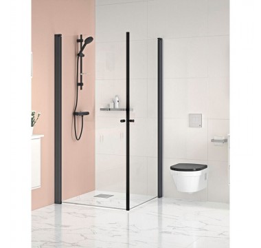 Dušas kabīne NAPOLI black DD 90x90