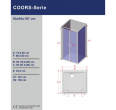 Dušas kabīne AQUABATOS Coors 80x90x197