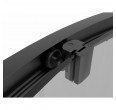 Dušas kabīne TIVOLI 80x80 black, caurspīdīgs stikls