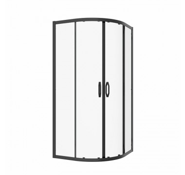 Dušas kabīne TIVOLI 90x90 black, caurspīdīgs stikls