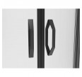 Dušas kabīne TIVOLI 80x80 black, caurspīdīgs stikls