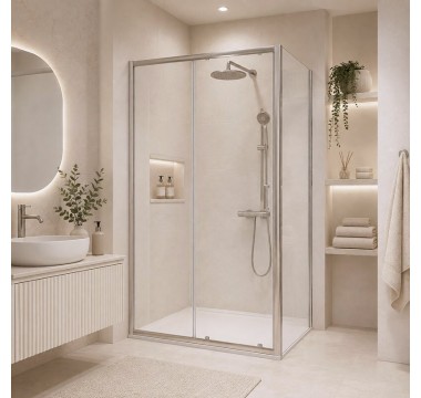 Dušas kabīne CITY Asti chrome DW 110x90