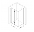 Dušas kabīne SANREMO Black DW 90x90