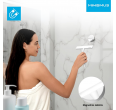 Silikona dušas stikla tīrītājs MINISMUS M 21 cm, balts