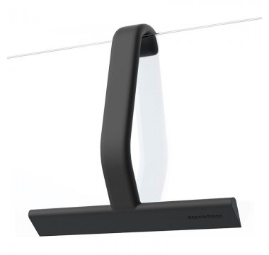 Silikona dušas stikla tīrītājs DANCEMOON 25 cm, melns