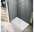 Dušas siena CLEAN 80x200 gun grey