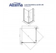 Dušas kabīne ALTERNA Lusso Black 80x80
