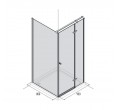 Dušas kabīne AQUALUX Hinged DW 90x80, labā puse