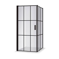 Dušas kabīne BRASTA GLASS Kristina Nero Cube 88x82x198