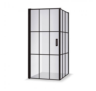 Dušas kabīne BRASTA GLASS Kristina Nero Cube 88x82x198