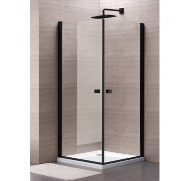 Dušas kabīne MESINA Black DD 80x80