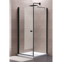 Dušas kabīne MESINA Black DW 80x100