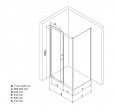 Dušas kabīne MEXEN Apia Gold, 120x90