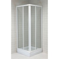 Dušas kabīne SANIKU Kohler White 80, ar paliktni