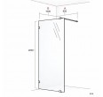 Dušas kabīne INR Arc 20 bronza 80x200