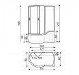 Hidromasāžas dušas kabīne FANTASIA Duo L 150x85