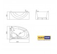 Masāžas vanna SW880 L 150x100