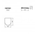 Sienas tualete IDEAL STANDARD T368001, ar vāku