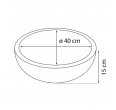 Izlietne DIFFERNZ Sandstone 40