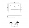 Izlietne DISEGNO CERAMICA Qubo Square 81