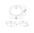 Izlietne IDEAL STANDARD Ovalux 49