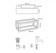 Izlietnes komplekts DIFFERENZ Juti Concrete 38,5 cm