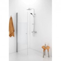 Pusapļa dušas kabīne IDO Showerama 10-41 700, daļēji matēts stikls