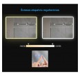 Spogulis ar LED apgaismojumu AQUABATOS Boras LM0617C B 100x70