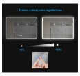 Spogulis ar LED apgaismojumu AQUABATOS Boras LM0617C B 100x70