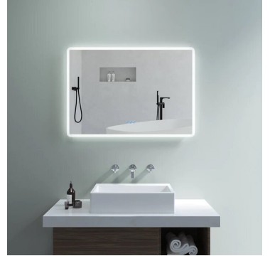 Spogulis ar LED apgaismojumu AQUABATOS Boras LM0617C B 100x70