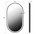 Spogulis ar LED apgaismojumu EUROBAD Laura 150