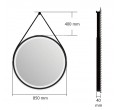 Spogulis ar LED apgaismojumu EUROBAD Texas 85
