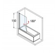 Vannas istabas siena NOVELLINI Aurora BN01 1V 75x150