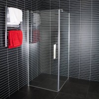 SQUARE Caurspīdīga stikla dušas durvis 5231-XX